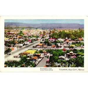 Tijuana Baja California Mexico Panoramic View Postcard